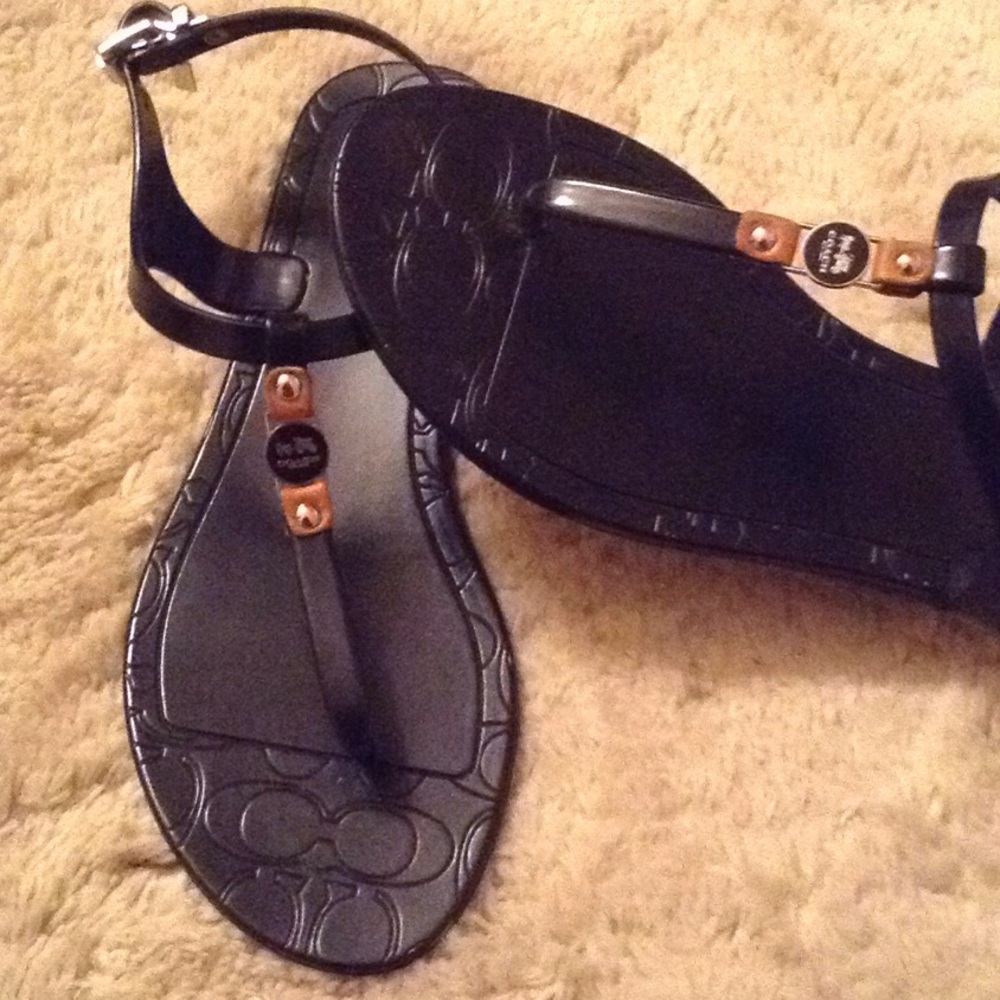 Authentic coach sandals